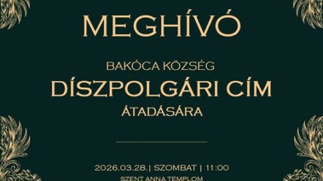 Díszpolgári cím átadása